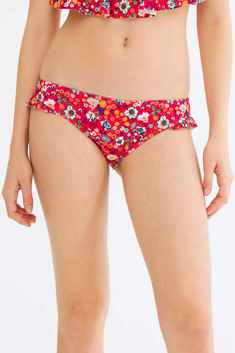 Blomster Muddare Bikinibyxor med Låg Midja - Image 1