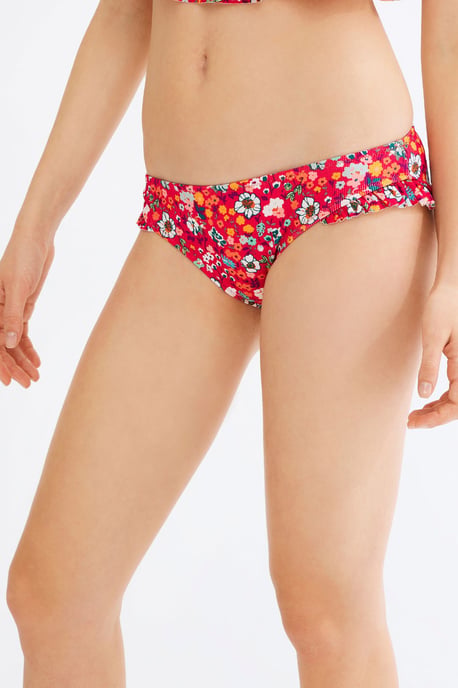 Blomster Muddare Bikinibyxor med Låg Midja - Image 2