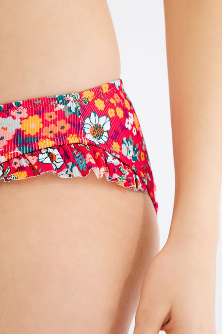Blomster Muddare Bikinibyxor med Låg Midja - Image 3