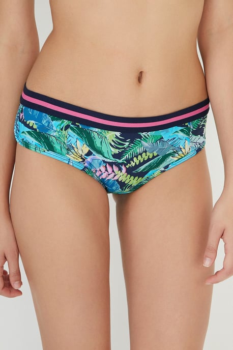 Tropiska Mid-Waist Hipster Bikinibyxor - Image 1