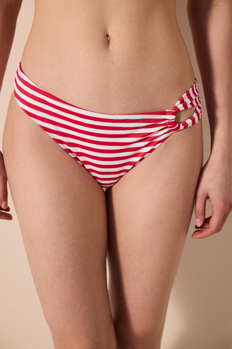 Randiga Utskurna Hipster Bikinibyxor - Image 1