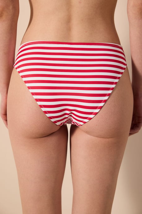 Randiga Utskurna Hipster Bikinibyxor - Image 2
