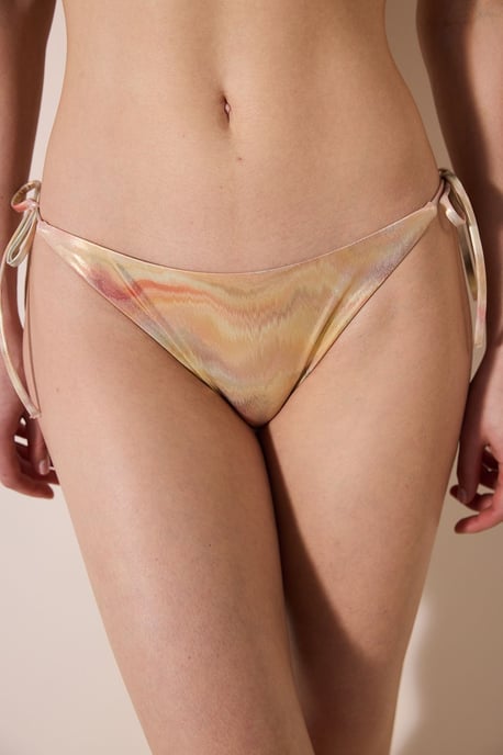 Tie-Dye Lågmidjade Bikinibyxor - Image 1