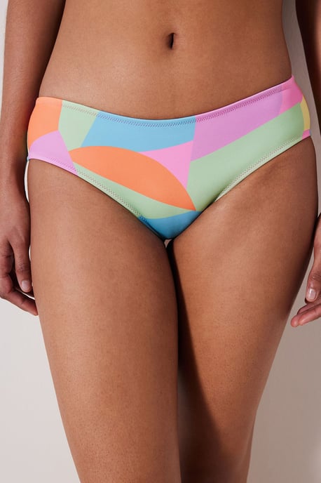 Geometriska Midje-Hipster Bikinibyxor - Image 1