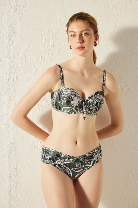 Blommig midjehög hipsterbikini-bakdel - Image 1