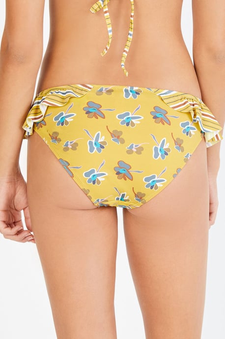 Blommig Midjehöga Hipster-Bikiniunderdelar - Image 2