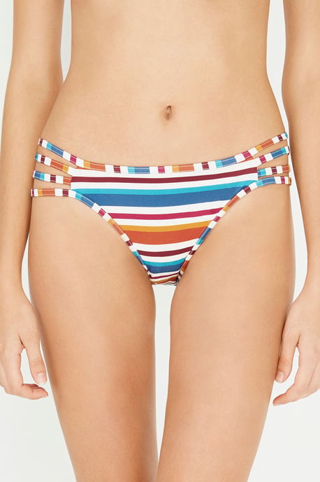 Lågriskade Randiga Hipster-Bikiniunderdelar - Image 1