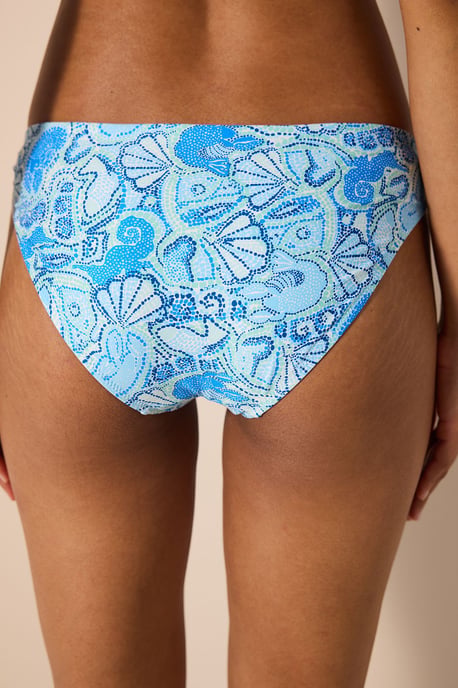 Blommig Midjehöga Hipster Bikiniunderdelar - Image 2