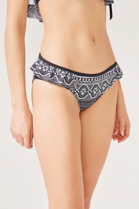 Lågmidjade geometriska hipsterbikiniunderdelar - Image 1