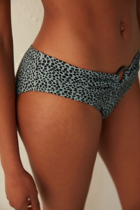 Leopard Midjehöga Hipster Bikinibyxor - Image 2