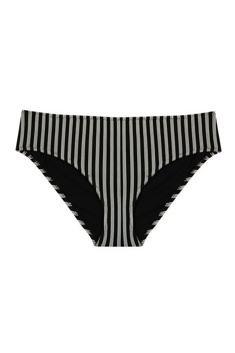 Randiga Midjehöga Hipster Bikinibyxor - Image 4