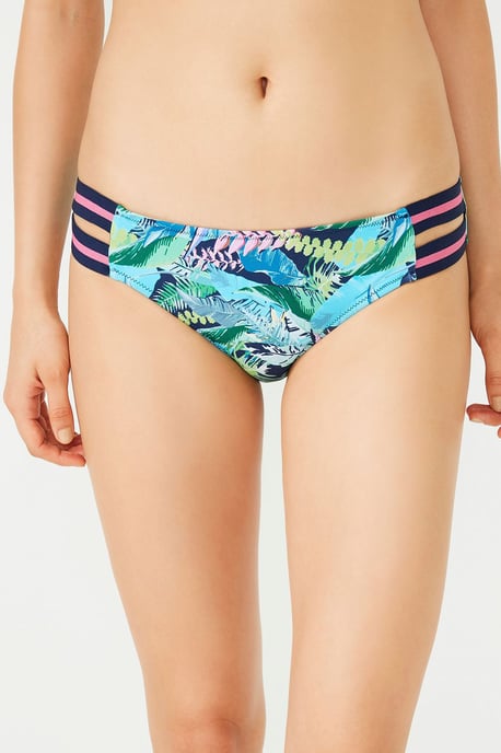 Midjehöga tropiska hipster-bikiniunderdelar - Image 1