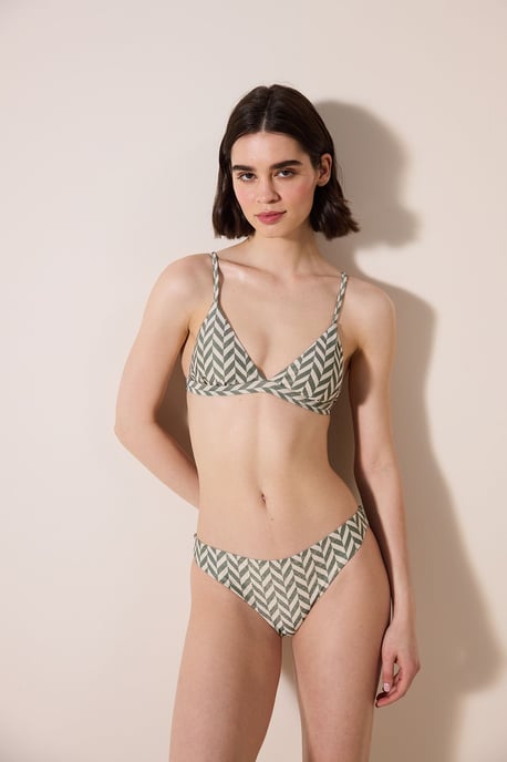 Midja glittrande geometriska bikiniunderdelar - Image 3