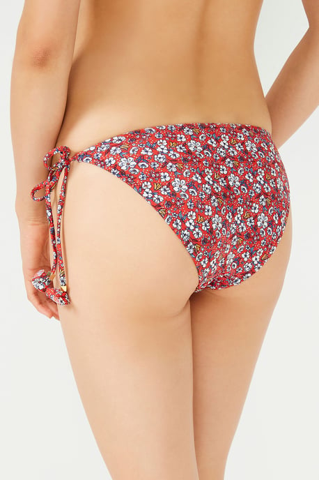 Blommig lågmidja bindning på sidan bikiniunderdel - Image 2