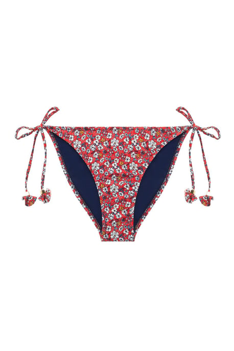 Blommig lågmidja bindning på sidan bikiniunderdel - Image 3