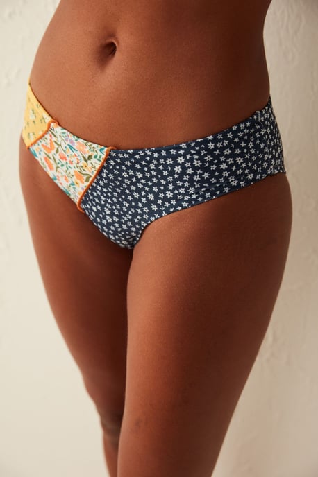 Floral Mid-Waist Hipster Bikini Bottoms - Image 2