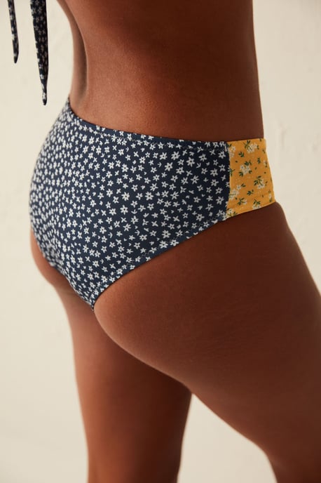 Floral Mid-Waist Hipster Bikini Bottoms - Image 3