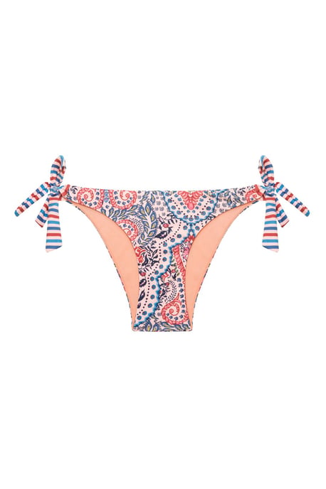 Paisley Low-Waist Brazilian Bikini Bottoms - Image 3