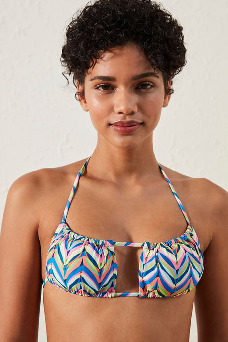 Geometrisk Utskuren Bandeau Bikinibehå - Image 1