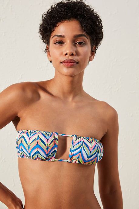 Geometrisk Utskuren Bandeau Bikinibehå - Image 2