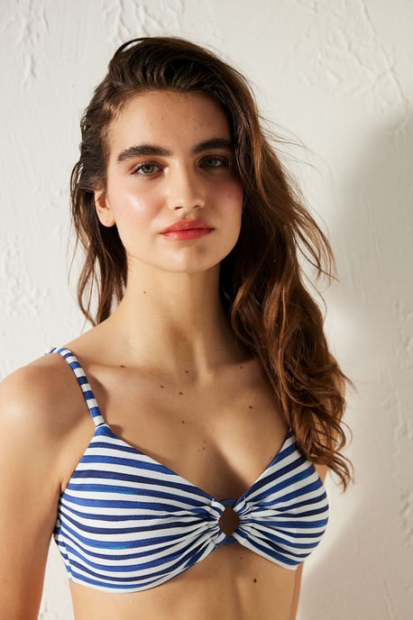 Gestreepte Beugel Bikini Top - Image 4