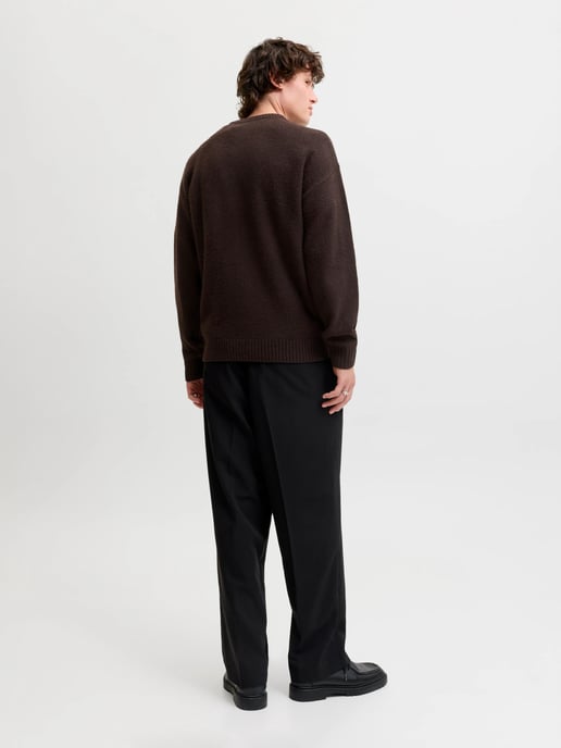 Jack & Jones Trui Soho Ollie Knit Crew Neck Brown - Image 4