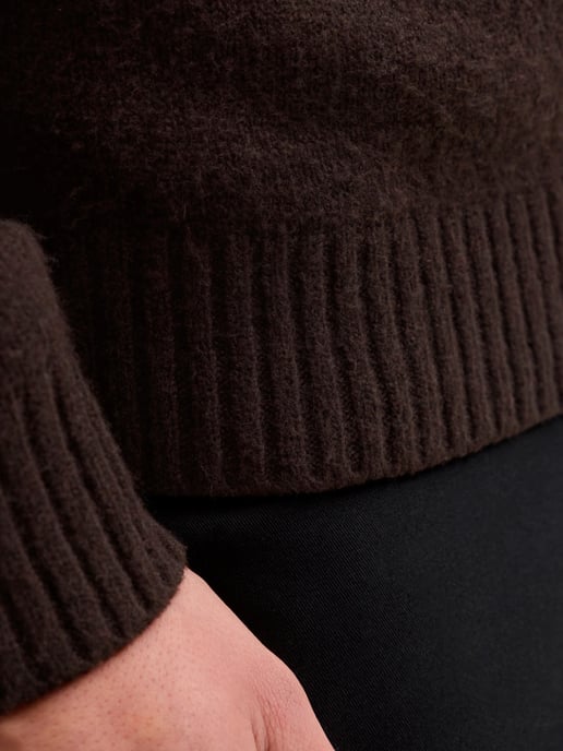 Jack & Jones Trui Soho Ollie Knit Crew Neck Brown - Image 6