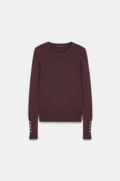 Ribbed Crew Neck Slim Fit Sweater - Image 5