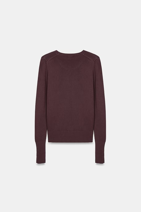 Ribbed Crew Neck Slim Fit Sweater - Image 6