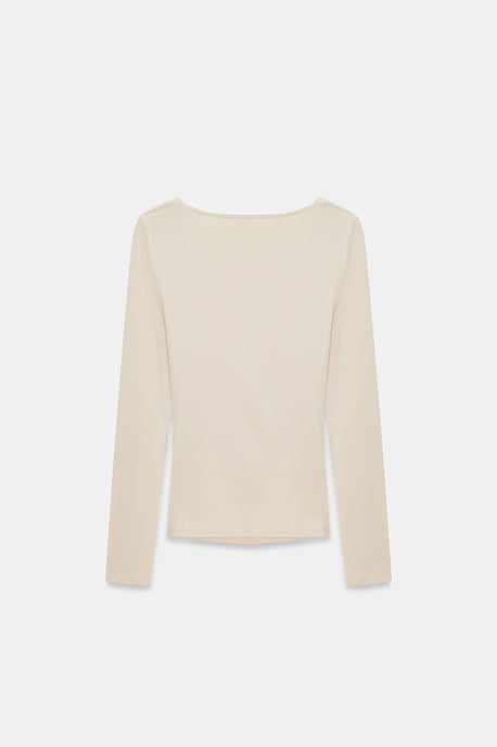 Slim Fit V-hals Gebreide Blouse - Image 6