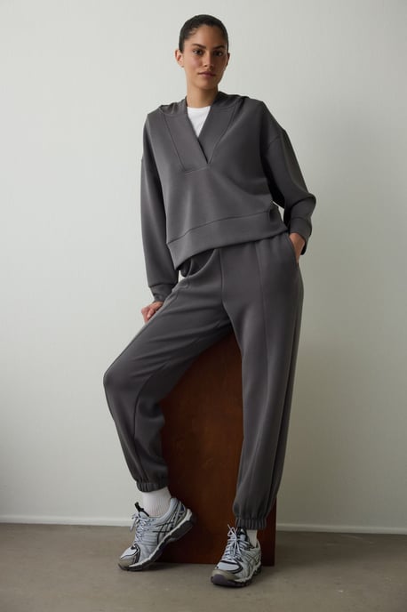 Women's Cropped Hooded Hoodie - Image 2