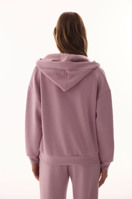 Överdimensionerad v-ringad stickad hoodie - Image 3