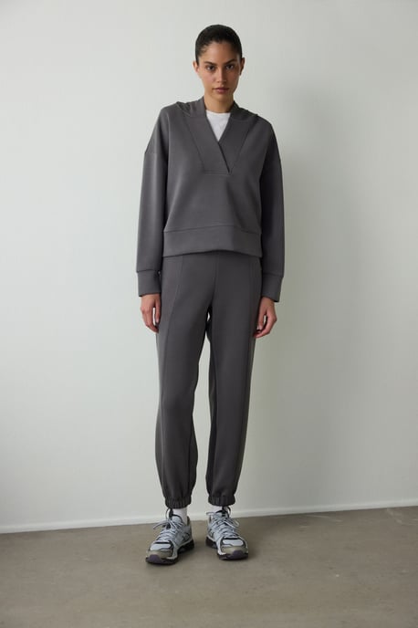 Women's Cropped Hooded Hoodie - Image 4