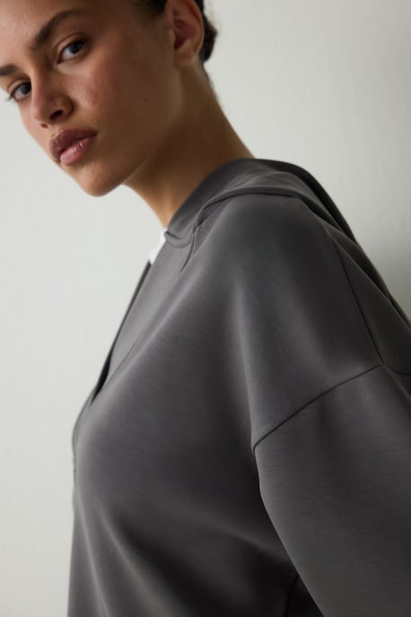 Women's Cropped Hooded Hoodie - Image 5