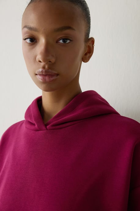 Oversized bomulls hoodie med ficka - Image 5