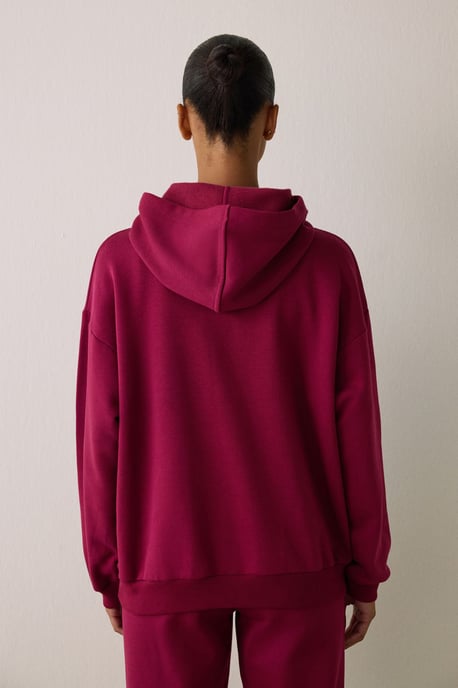 Oversized bomulls hoodie med ficka - Image 6