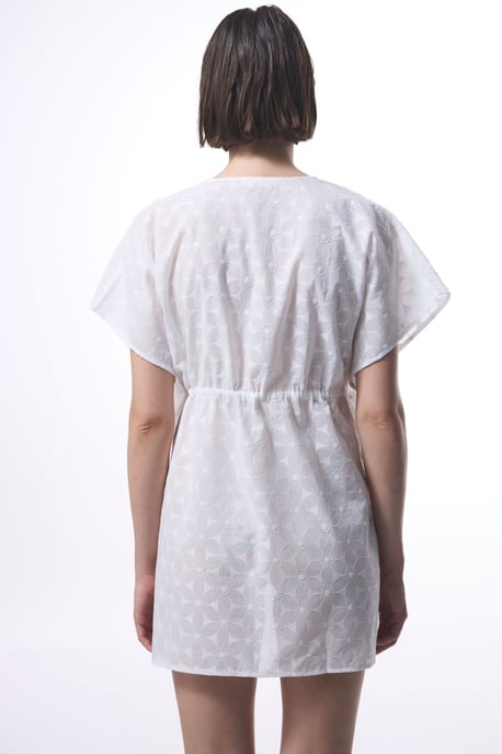 Embroidered Cotton-Blend Midi Kimono - Image 2