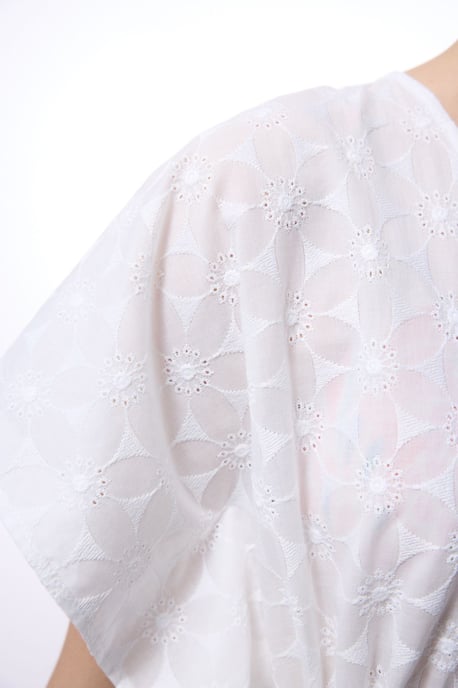 Embroidered Cotton-Blend Midi Kimono - Image 3