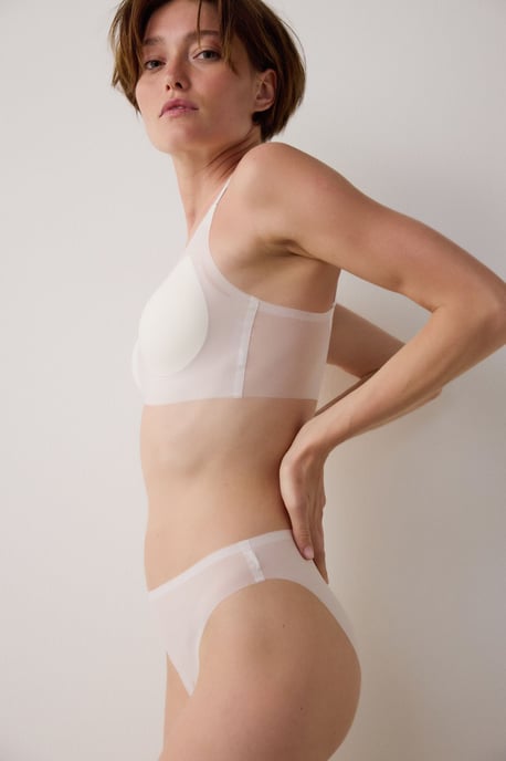 Vadderad Stickad Bralette - Image 2