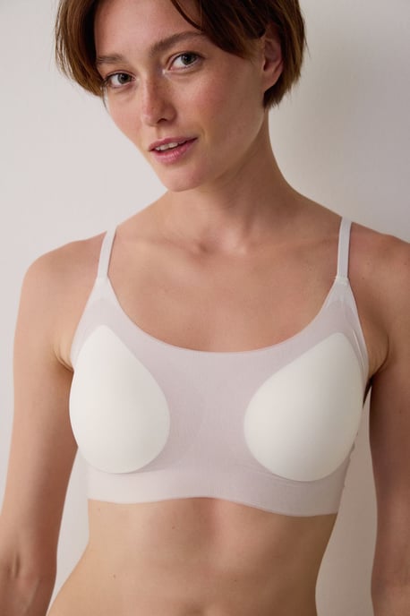 Vadderad Stickad Bralette - Image 3