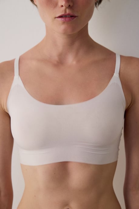 Vadderad Stickad Bralette - Image 6