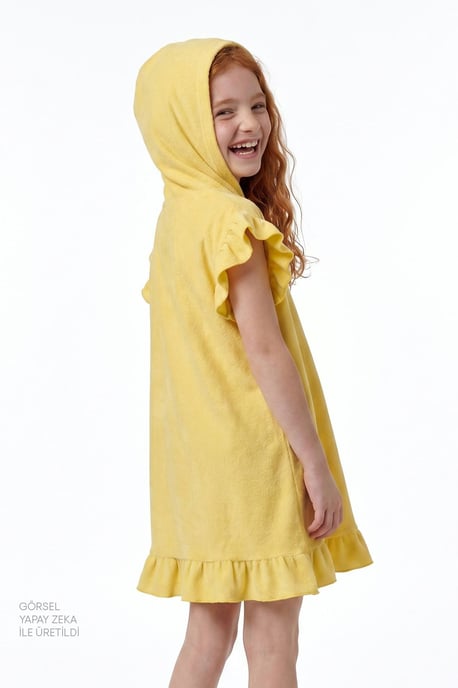 Ungdom Mini Stickad Knyta-Front Kaftan Täck-Up - Image 2