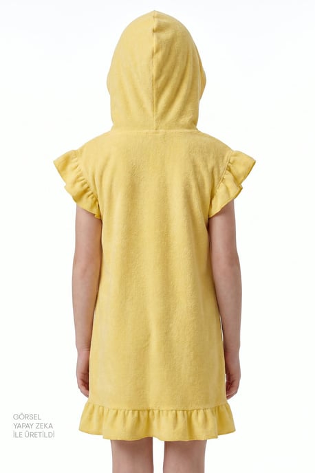 Ungdom Mini Stickad Knyta-Front Kaftan Täck-Up - Image 3