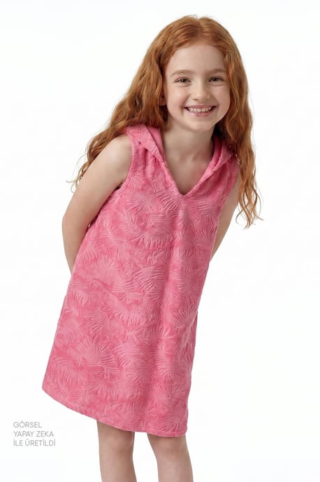 Textured Knit Mini Kaftan Cover-Up - Image 1