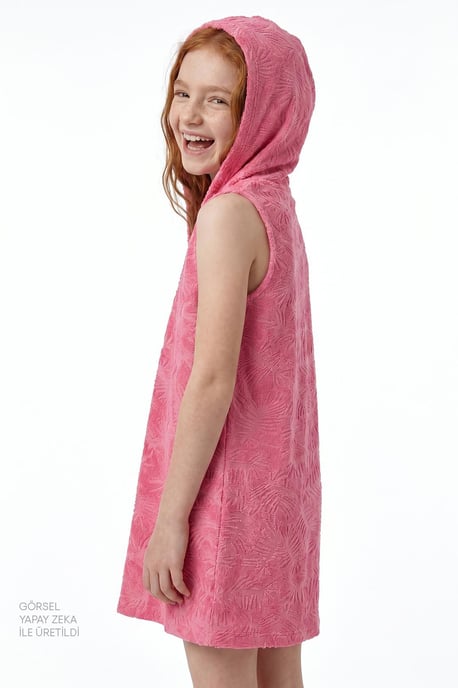 Textured Knit Mini Kaftan Cover-Up - Image 2