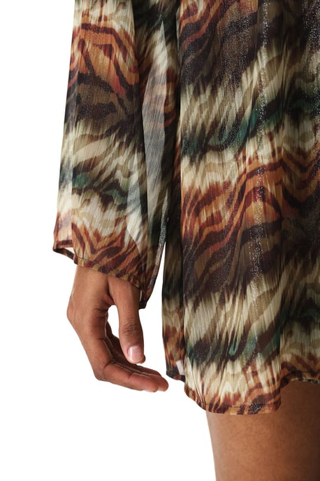 Etnische Geweven Midi Strand Kimono - Image 6