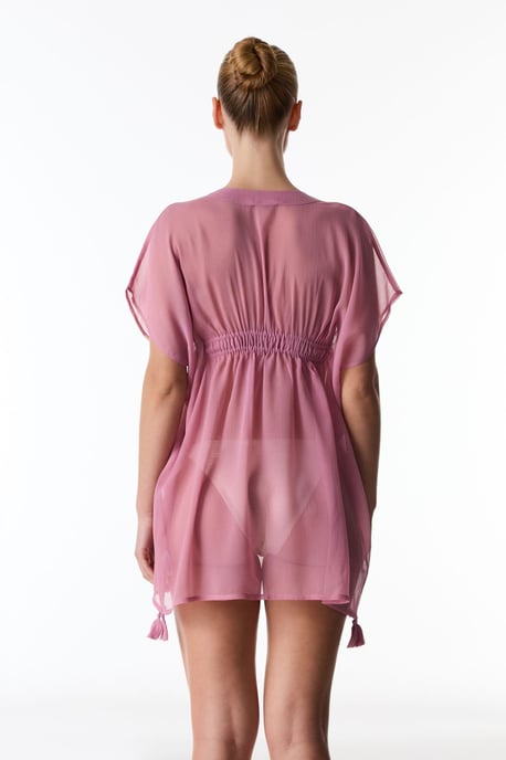 Vrouwen Mini Geweven Strandcover-up Met Kwastjes - Image 2