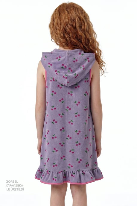 Tryckt Stickad Mini Kaftan Täckning - Image 2