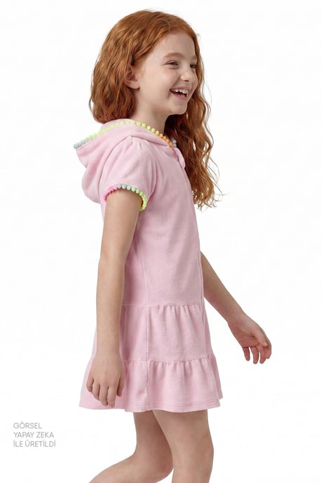 Youth Mini Knit Kaftan Cover-Up - Image 1