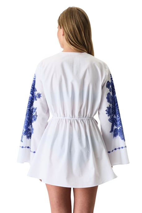 Oversized Bloemen Katoenen Strand Kaftan - Image 3